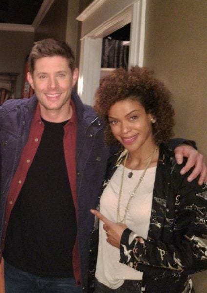 alvina august with jensen ackles supernatural movie tv tech geeks