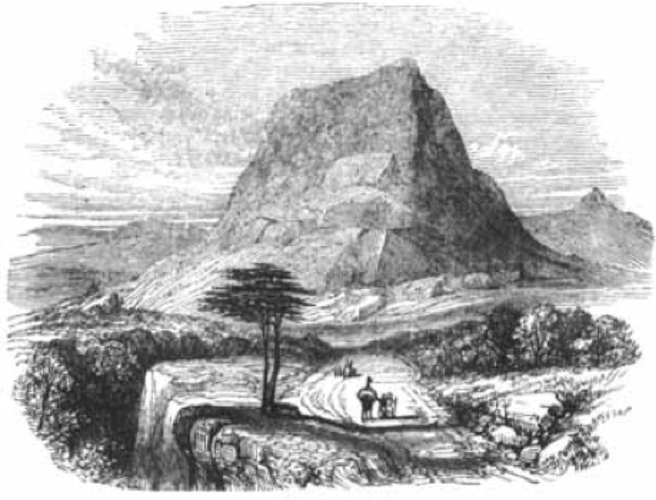 Mt. Tabor, 19th C engraving