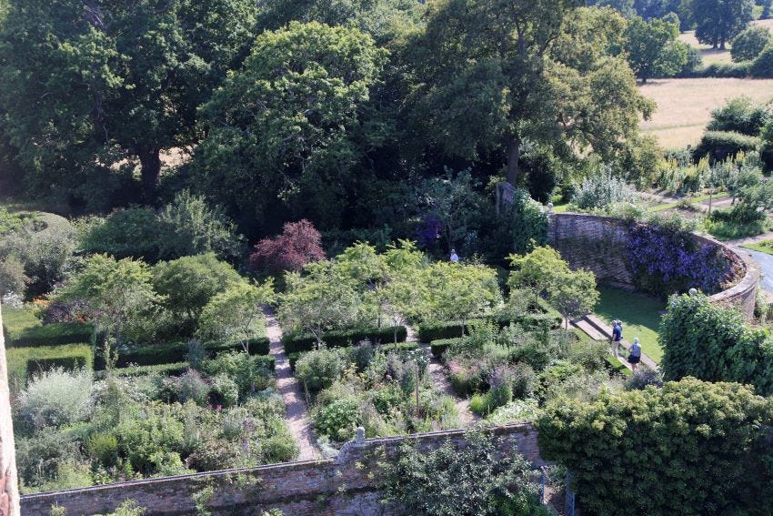 View from the Tower at Sissinghurst Castle Garden copyright Charles Hawes