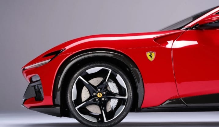 Ferrari reported a net profit of 1.26 billion euros, or $1.36 billion, for the year 2023