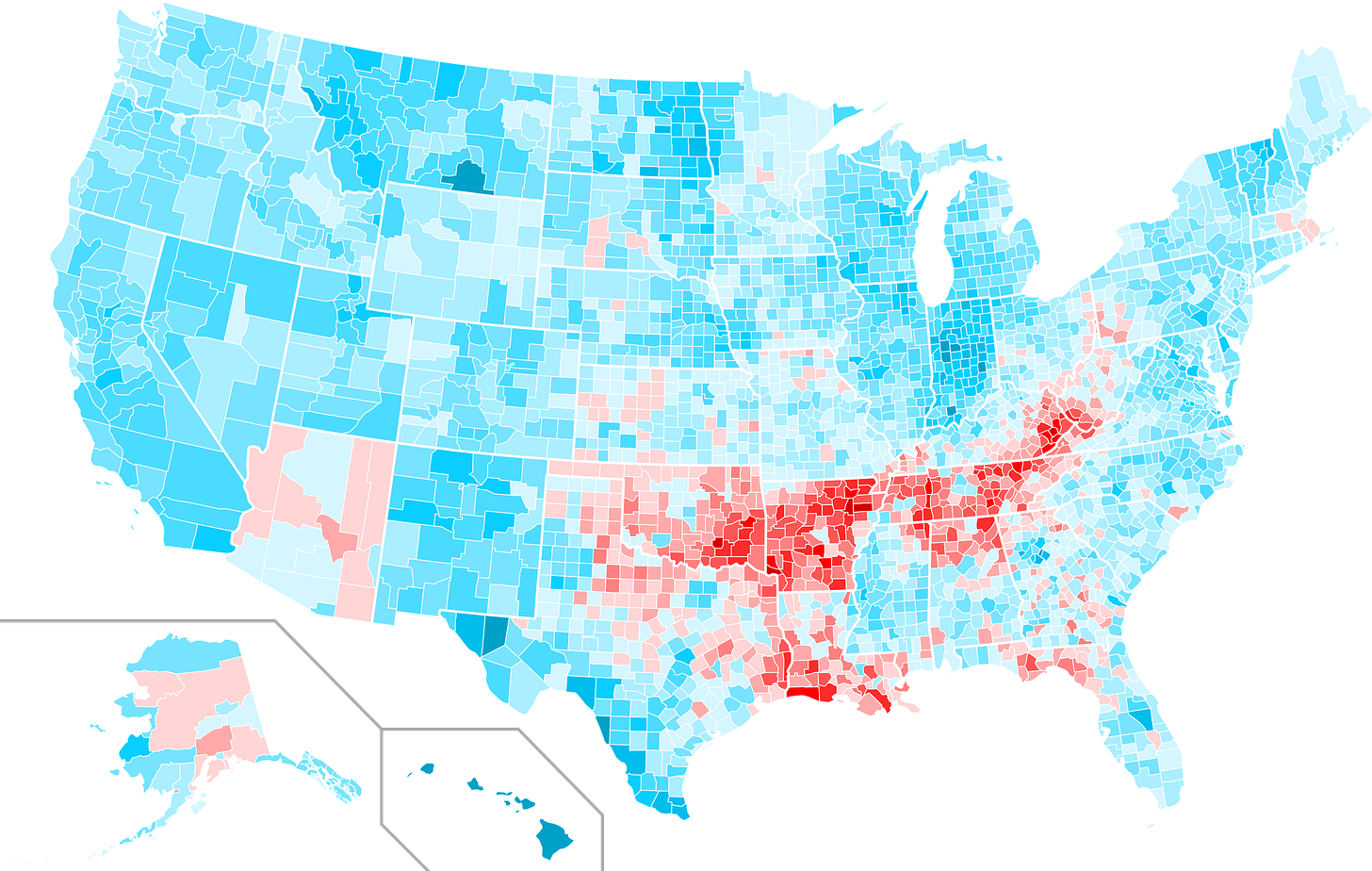 File:Presidential Elections 2004-2008 Swing in County Margins.svg -  Wikimedia Commons