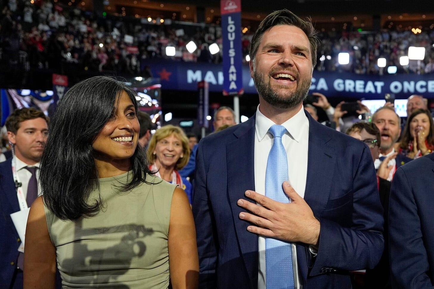 Who is Usha Vance? Yale law graduate and wife of vice presidential nominee JD  Vance | AP News