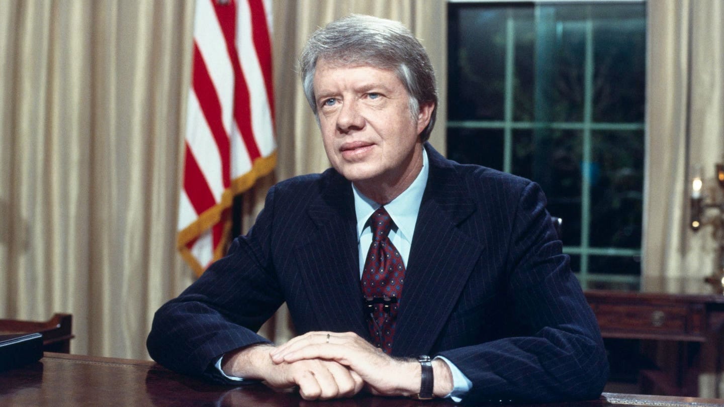 Jimmy Carter at His Desk