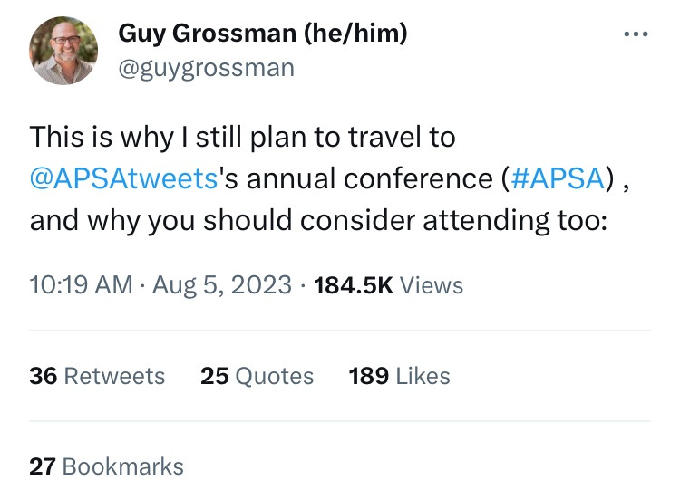 Screenshot of tweet from Guy Grossman, tenured professor of political science at UPenn, arguing that you should defy organized labor and cross the picket line