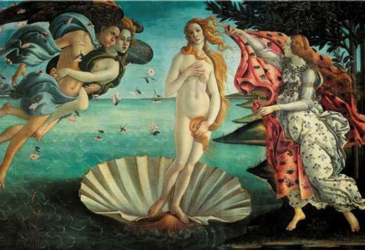The Birth of Venus, Sandro Botticelli, circa mid 1480s.