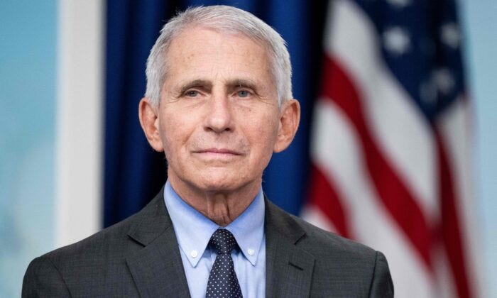 Dr. Anthony Fauci in Washington on Dec. 9, 2022. (Saul Loeb/AFP via Getty Images)