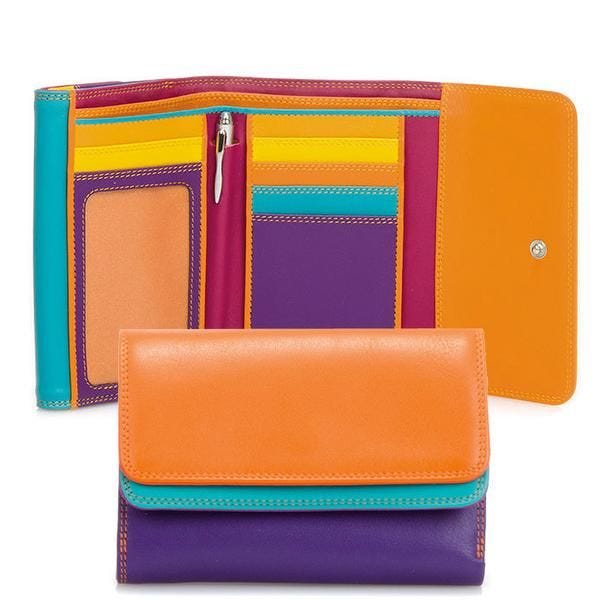 Multicolored Mywalit double-flap wallet | Wallet fashion, Wallet, Leather wallet