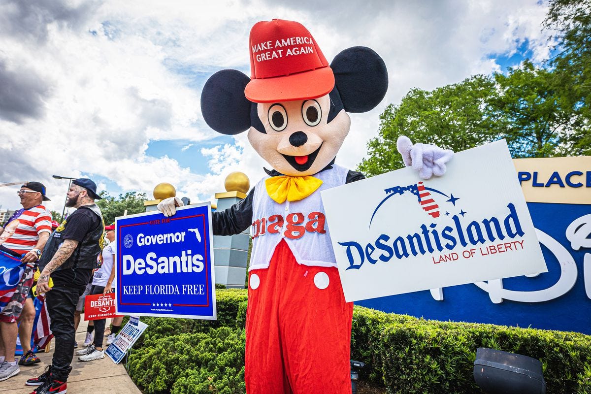 How Disney found itself in the middle of a culture war with Ron DeSantis -  Vox