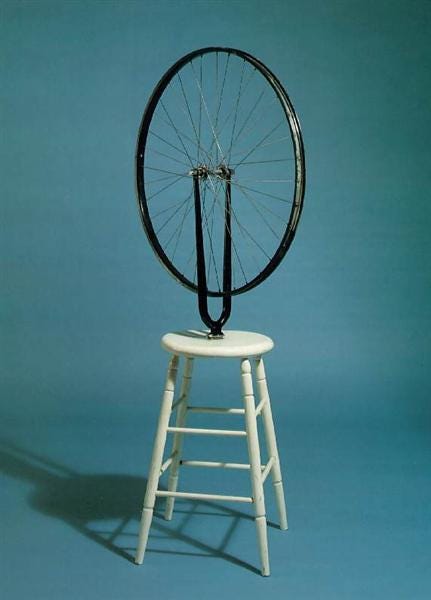Bicycle Wheel, 1913 - Marcel Duchamp - WikiArt.org