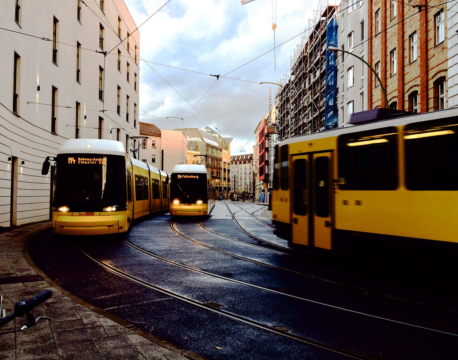 Tramway et automne à Berlin Tramway et automne à Berlin