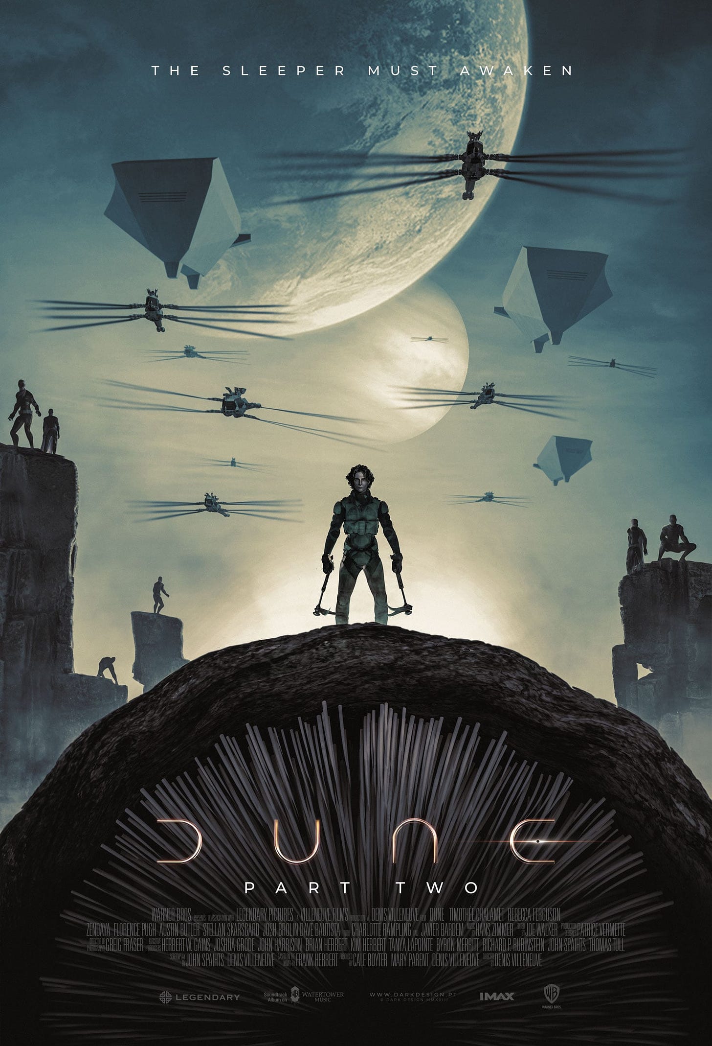 Dune Part Two Theatrical Concept Poster by Dark Design (Nuno Sarnadas) : r/ dune