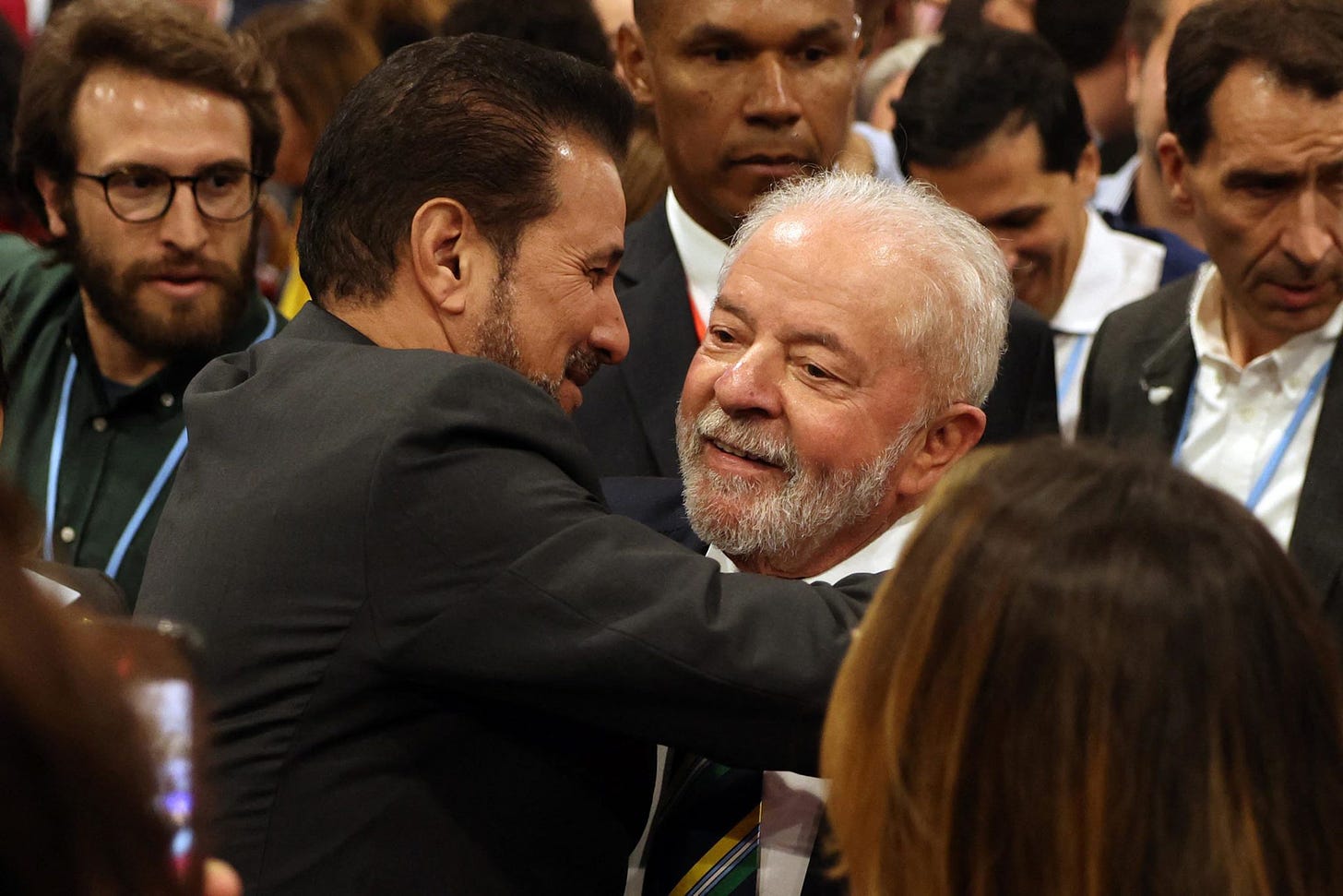 Mohamed Farrara Lashtar se maneja principalmente en las sombras y, según una fuente diplomática estadounidense, reportaba directamente a la seguridad libia. En la foto, con el actual presidente brasileño Lula da Silva.