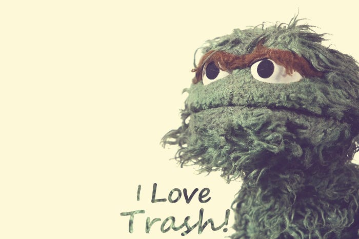 I love trash - sesame street by JamaicanQba on DeviantArt