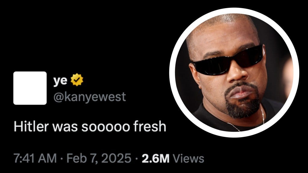 Kanye West praises Hitler in antisemitic rant