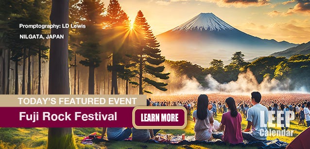 Japan's largest music festival is a feast of nature and sound—Promotography LD Lewis. 