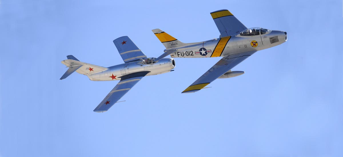 相似度极高的F-86和MIG-5