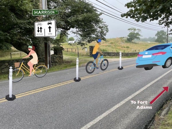 Newport adds bike lanes for the Newport Folk Festival