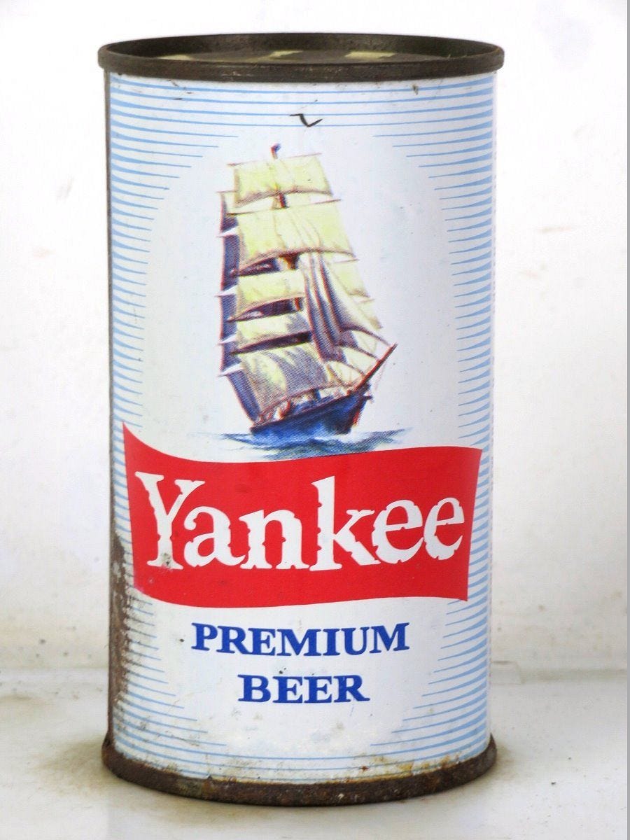 1957 Yankee Premium Beer 12oz 146-40.3 Flat Top New York New York