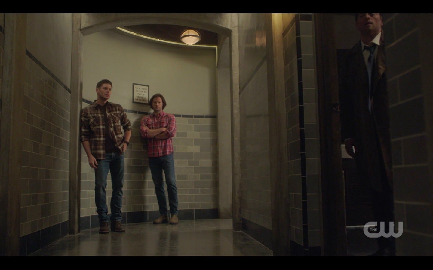 sam dean winchester at hospital with jack and dad 1407