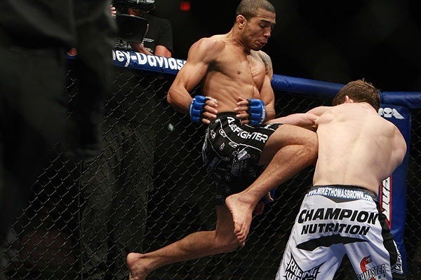 jose aldo with chad mendes top ufc figher 2014 images bulge