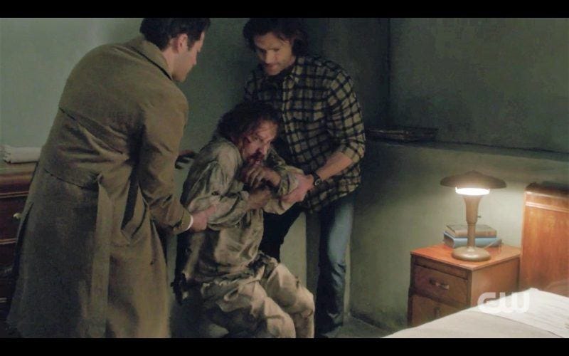 sam and cas helping supernatural gabriel