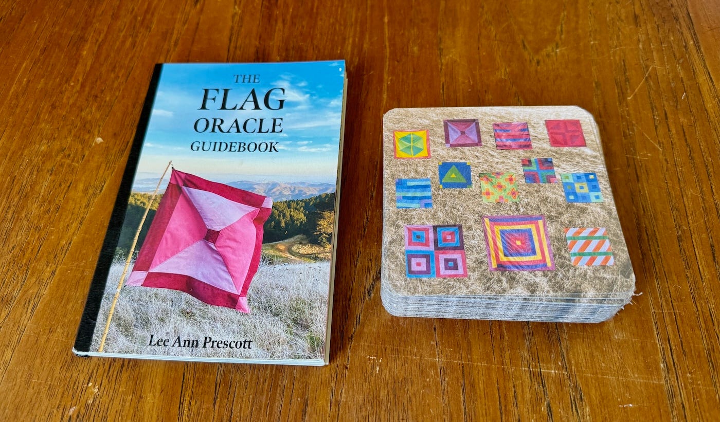 Flag Oracle Guidebook and cards prototype