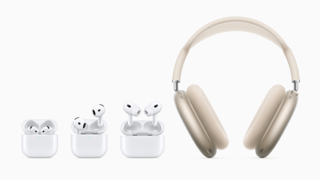 The new AirPods lineup features an industry-defining design for AirPods 4, new AirPods Max colors, and the world’s first all-in-one hearing health experience with AirPods Pro 2.