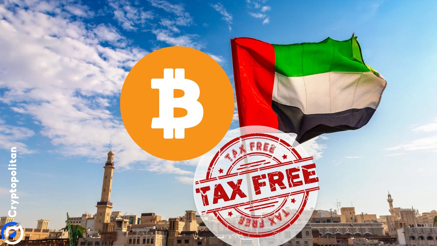 UAE removes taxes for all crypto transactions | Cryptopolitan