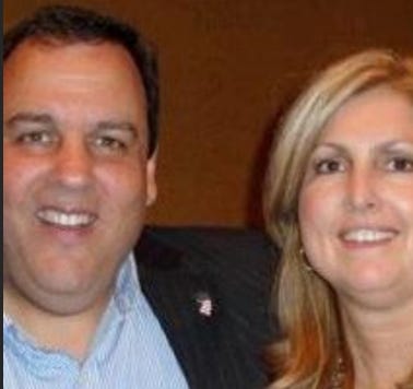 Chris Christie and Laurie Bogaard, the Judge's wife