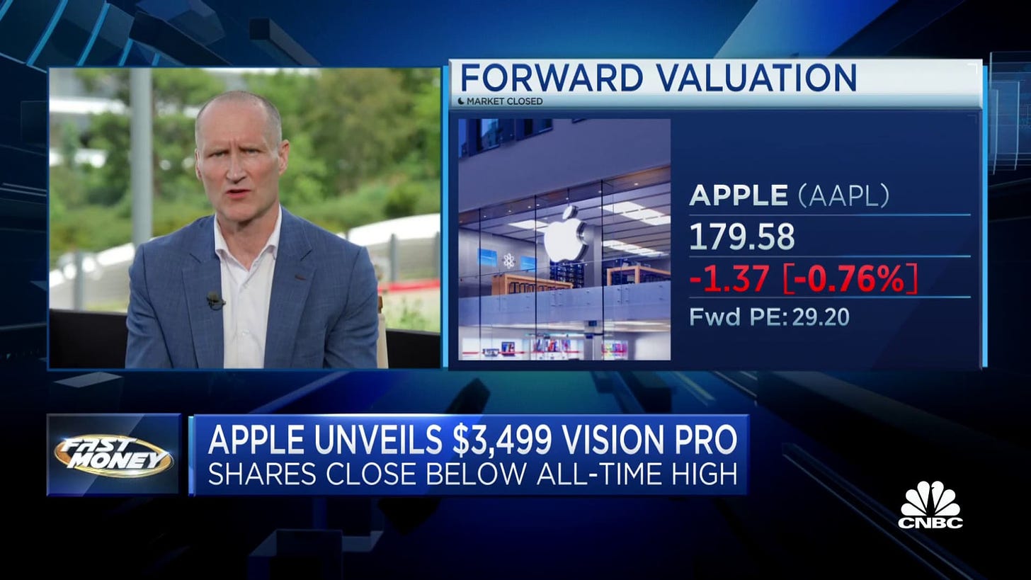Eventually 10% of Apple's revenue' will come from the Vision Pro, says  Deepwater's Gene Munster