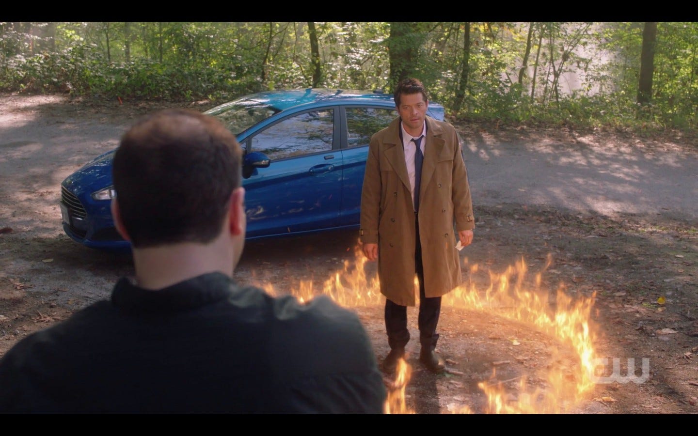 castiel in ring of fire with sergei spn 1407