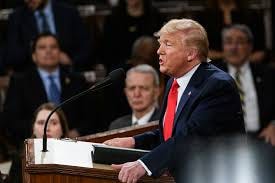 President Donald Trump delivers his ...