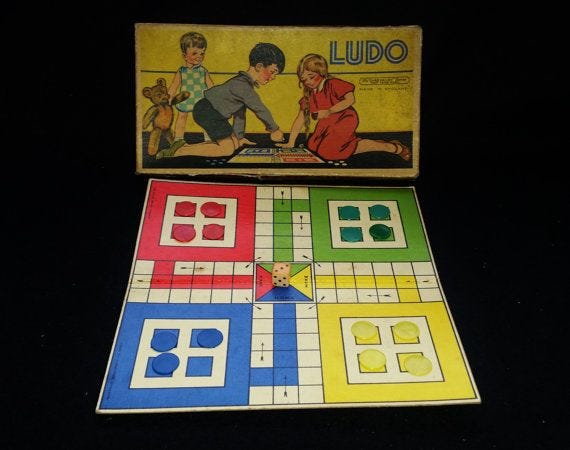 Vintage Ludo Board Game. Chad Valley Collectible | Etsy | Childrens games,  Board games, Vintage board games