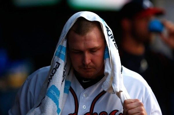 trevor cahill biggest loser national league mlb 2015 braves