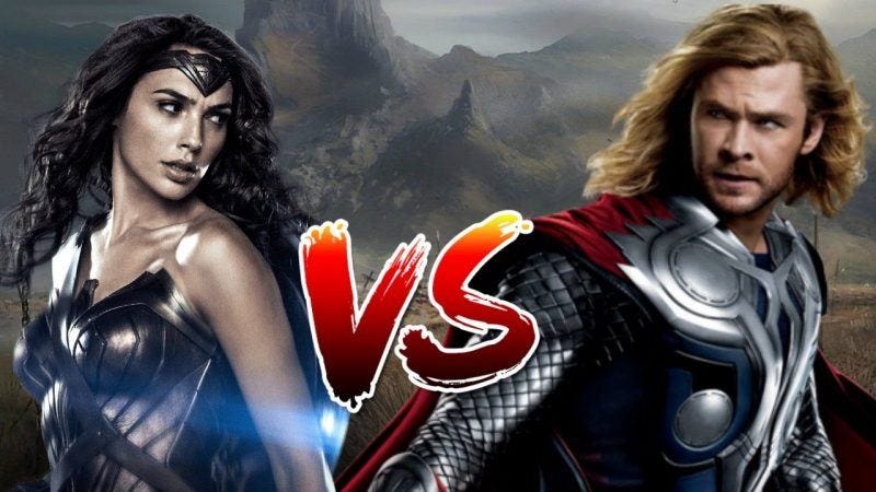 wonder woman vs thor box office