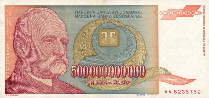 Hyperinflation in the Federal Republic of Yugoslavia - Wikipedia