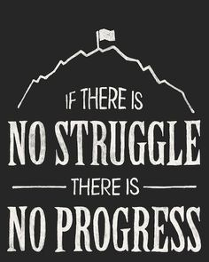 no struggle no progress