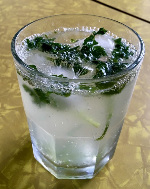 a parsley soda