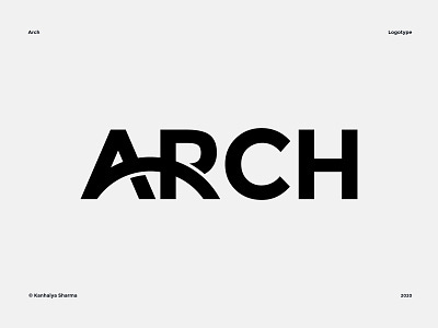 Arch logo Wordmark by Kanhaiya Sharma on Dribbble