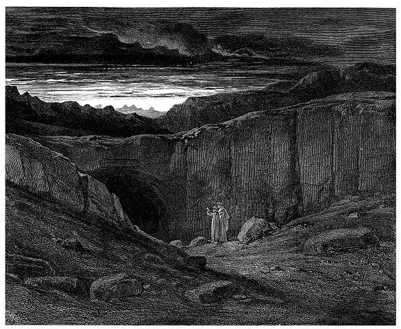 File:Gustave Doré - Dante Alighieri - Inferno - Plate 8 (Canto III -  Abandon all hope ye who enter here).jpg - Wikimedia Commons