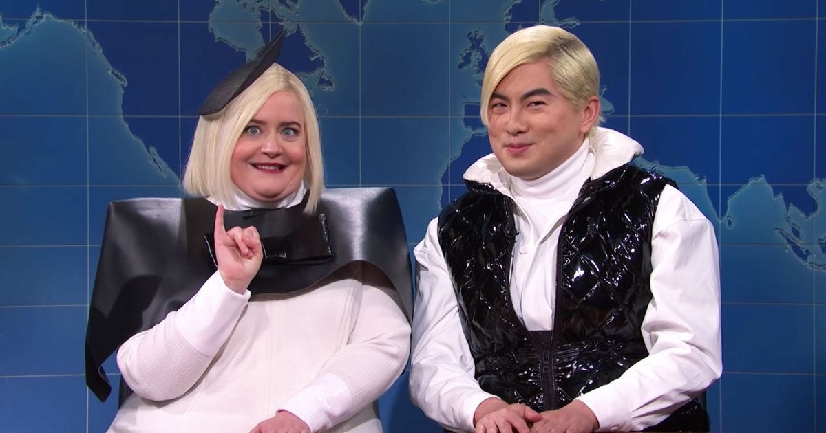 Aidy Bryant and Bowen Yang Talk Trends on 'SNL': WATCH