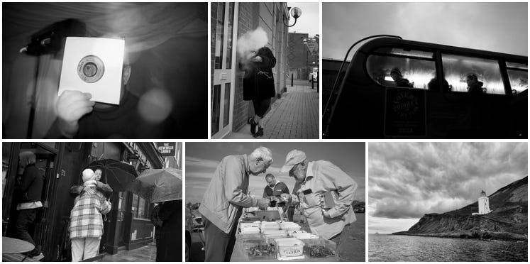 A selection of my photos from flickr including one of a hug in the street and a DJ looking through a record.