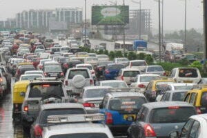 traffic on a freeway