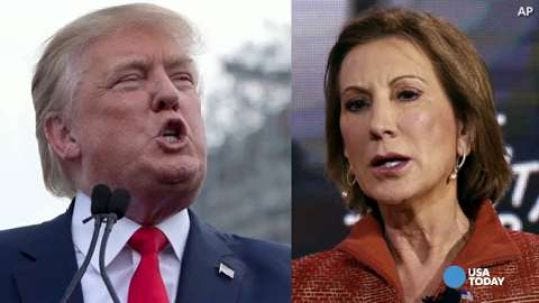 donald trump on cruz fiorina