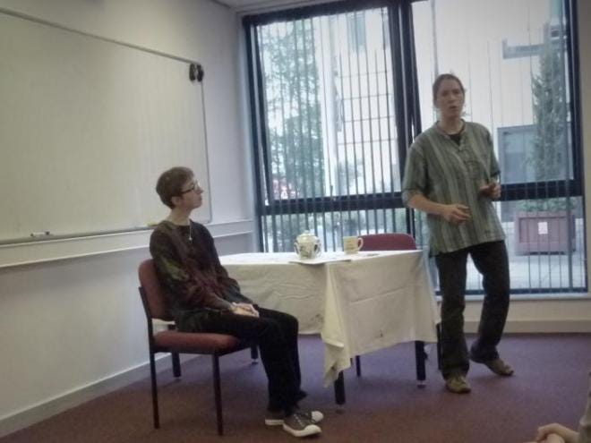 Alice Courvoisier storytelling with JY Saville, York Festival of Ideas Alice Courvoisier storytelling with JY Saville, York Festival of Ideas
