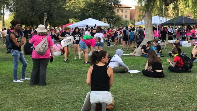 Pro-choice supporters in Phoenix
