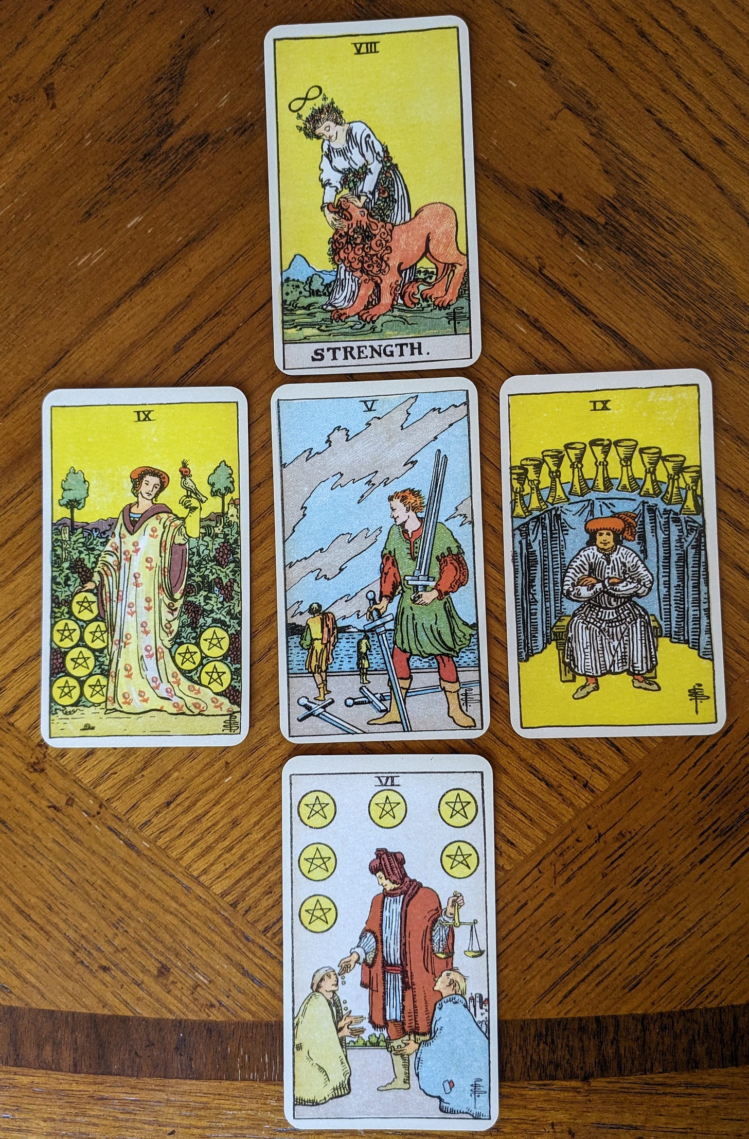 French Cross Variation Tarot Spread RWS Tarot Deck