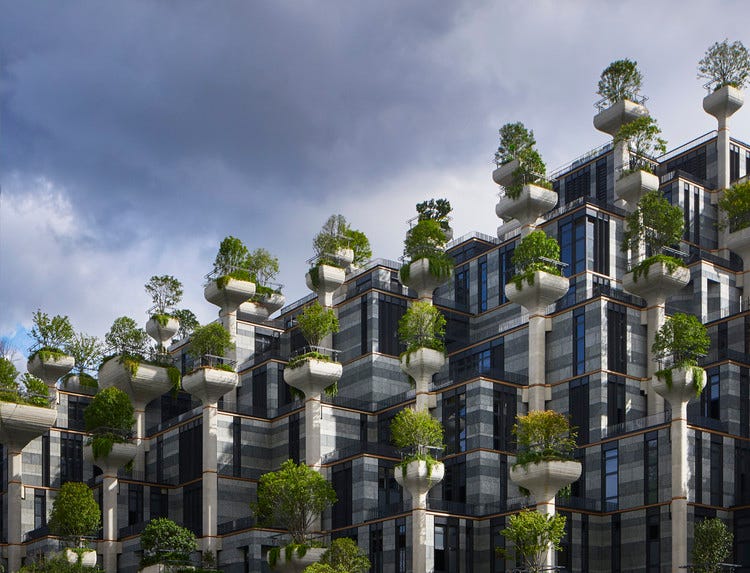 Heatherwick Reveals Latest Images of Nearly Completed 1,000 Trees  Development | ArchDaily