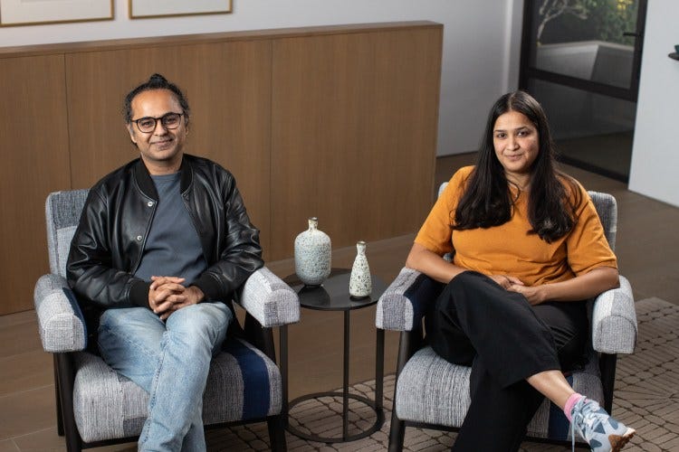 Ashish Vaswani and Niki Parmar, co-founders of Essential AI