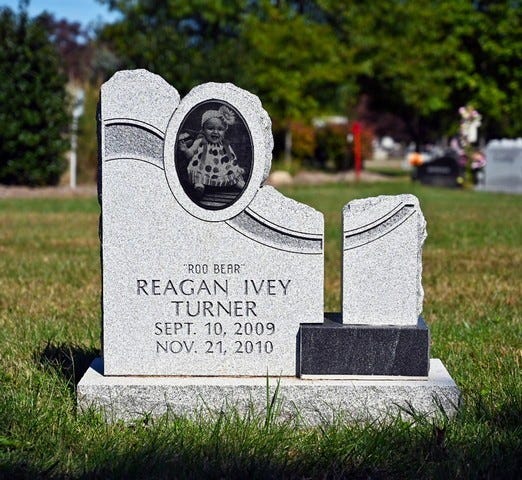 Turner Baby Headstone with Detailed Etched Photo